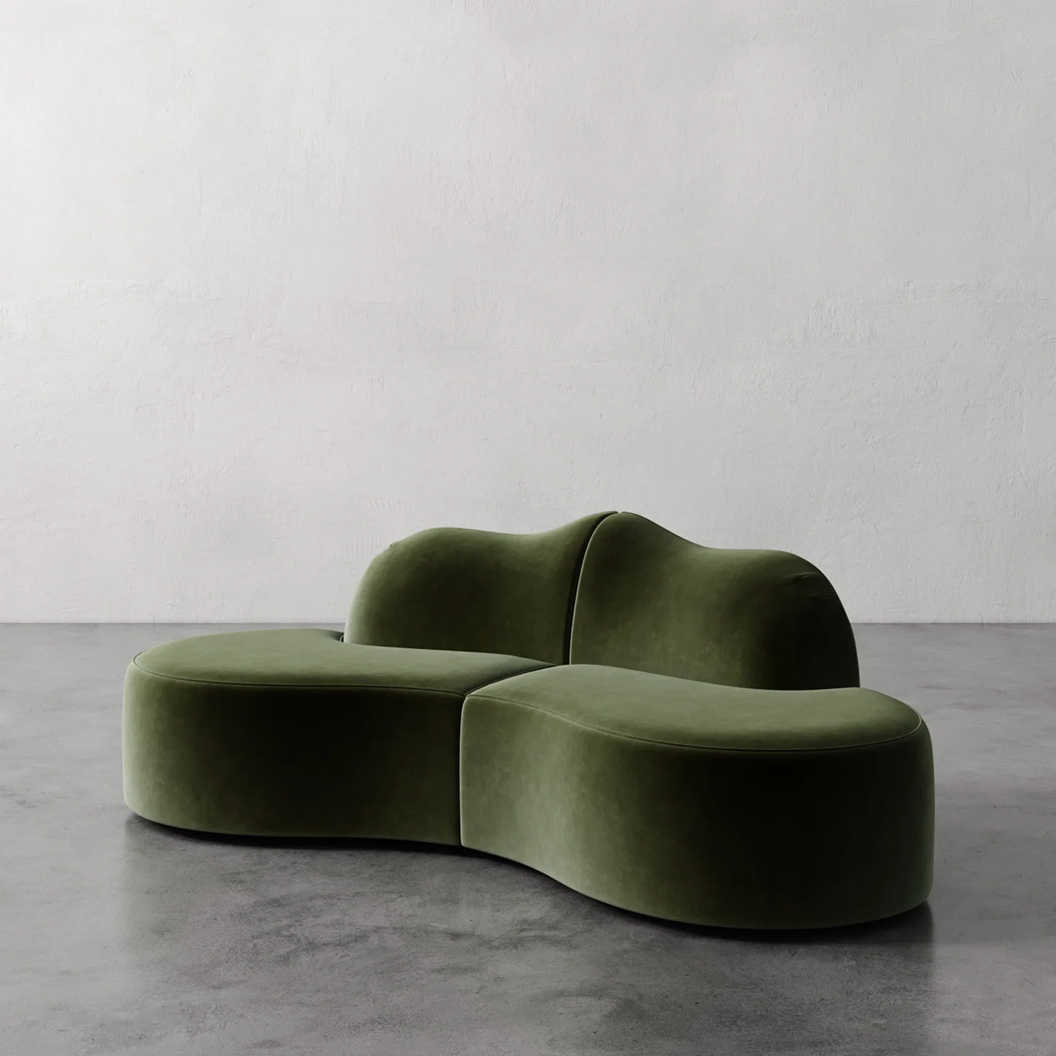 Serpentine Custom Upholstered Sectional Sofa - Image 35