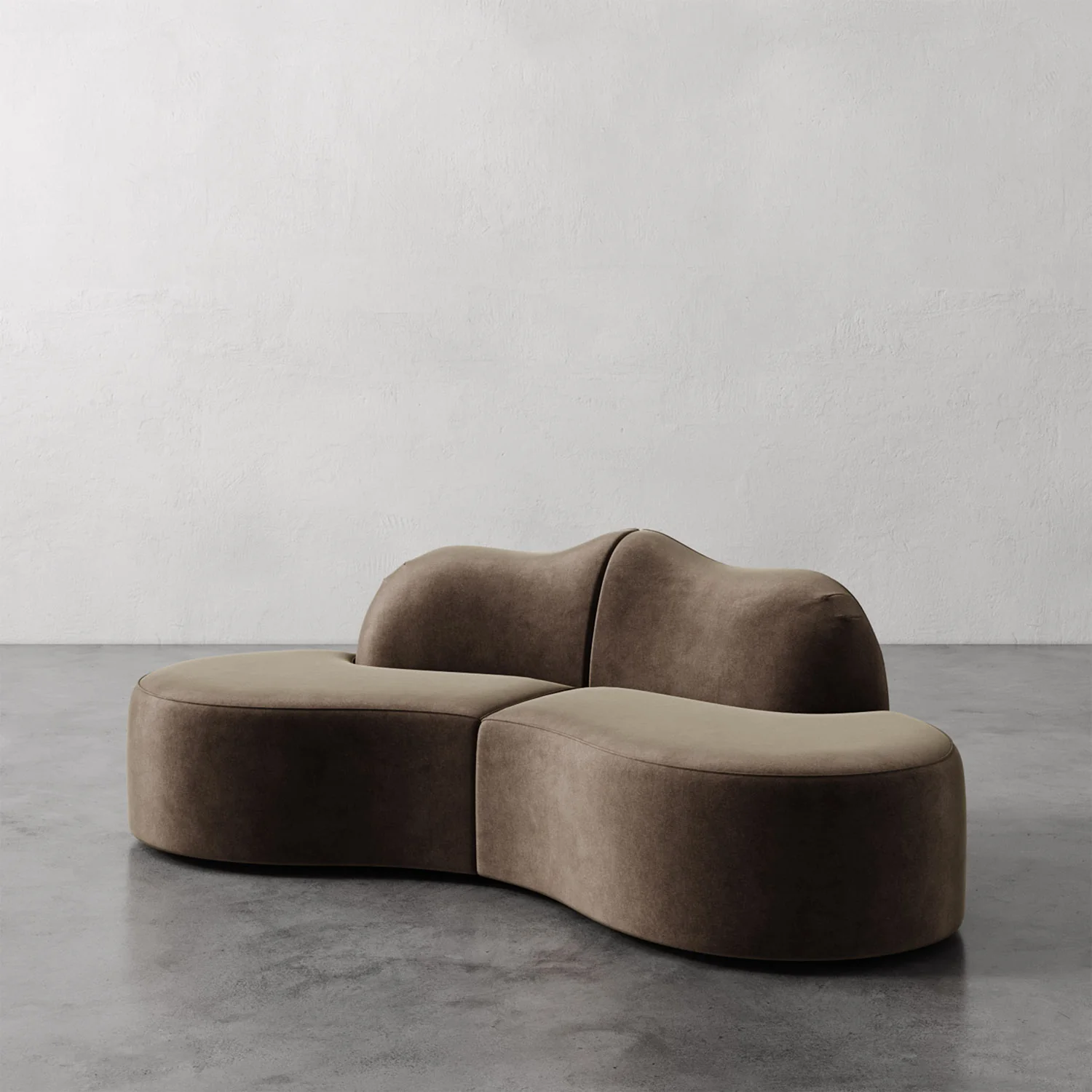 Serpentine Custom Upholstered Sectional Sofa - Image 37