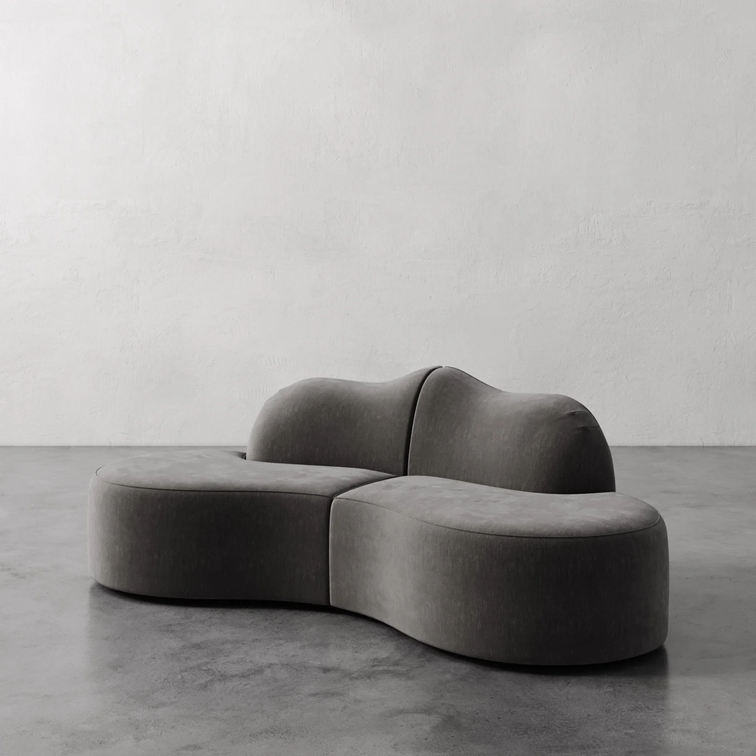Serpentine Custom Upholstered Sectional Sofa - Image 43