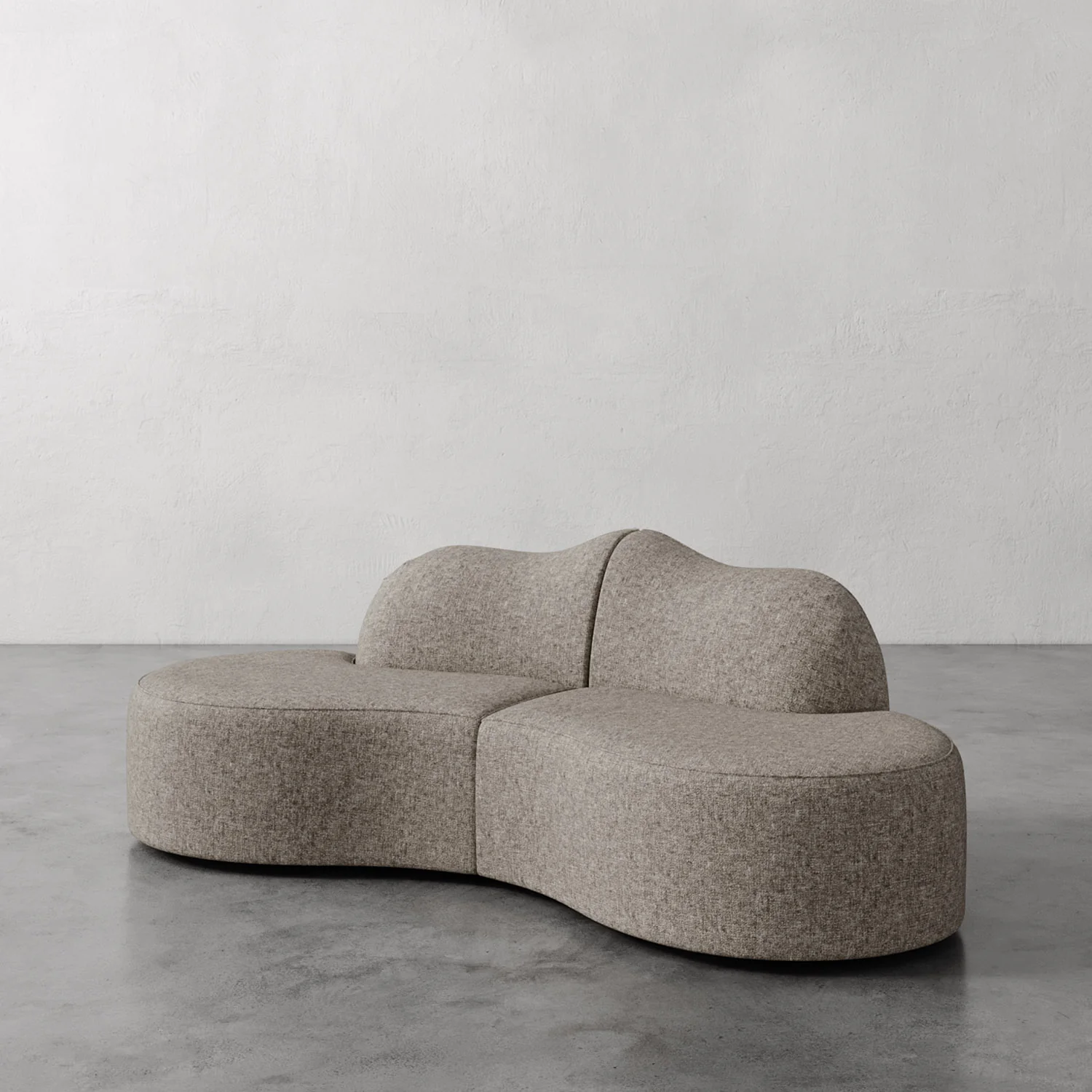 Serpentine Custom Upholstered Sectional Sofa - Image 44