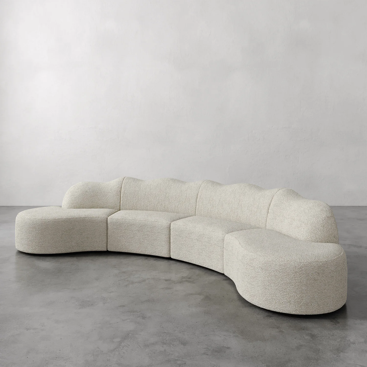 Serpentine Custom Upholstered Sectional Sofa - Image 51