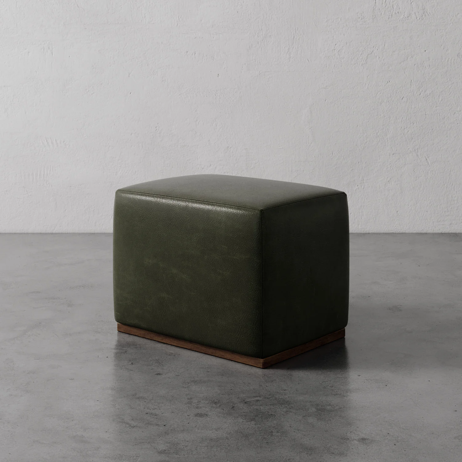 Sophie Leather Rectangular Ottoman - Image 4