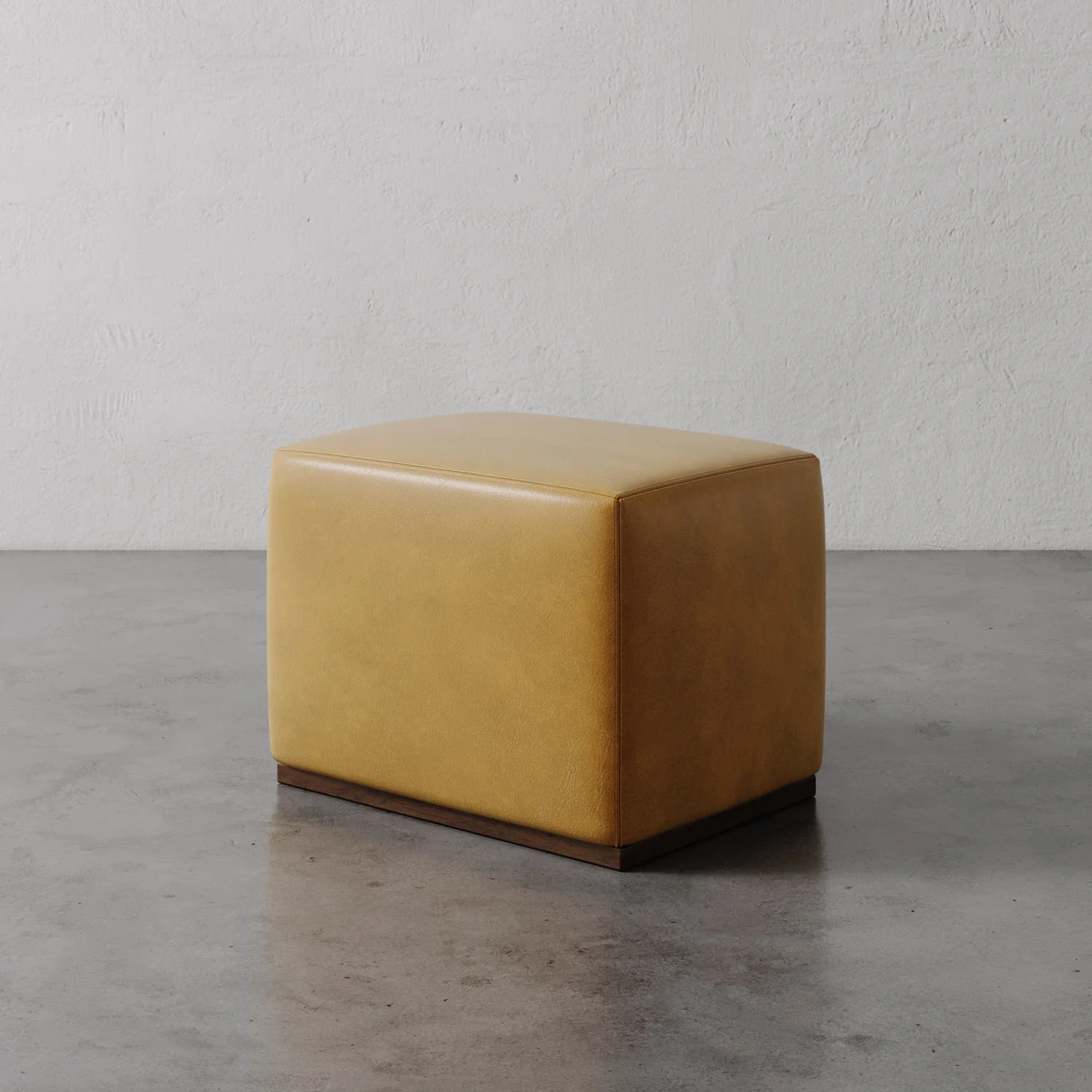 Sophie Leather Rectangular Ottoman - Image 7