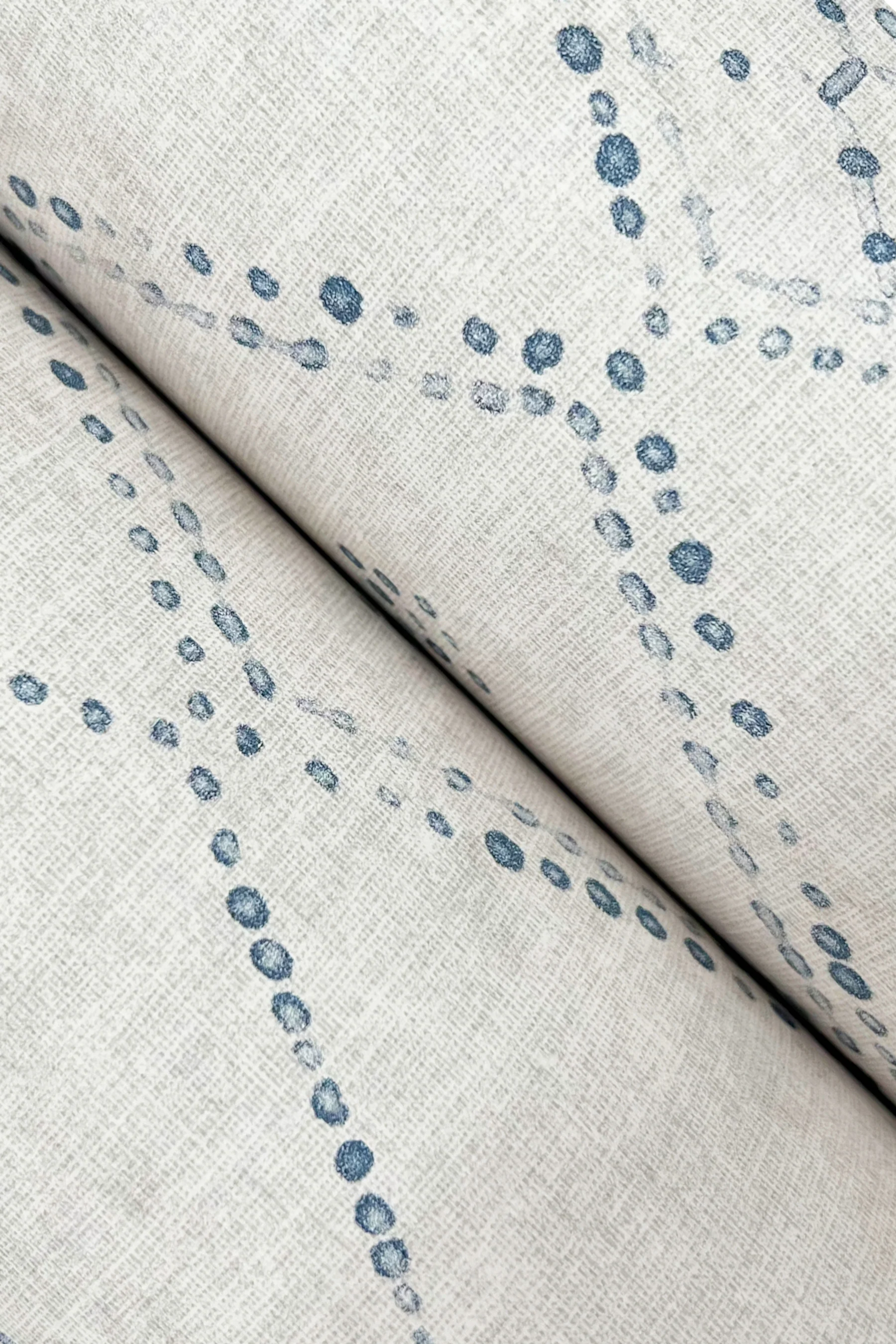 Souk Diamonds Denim Wallpaper - Image 3