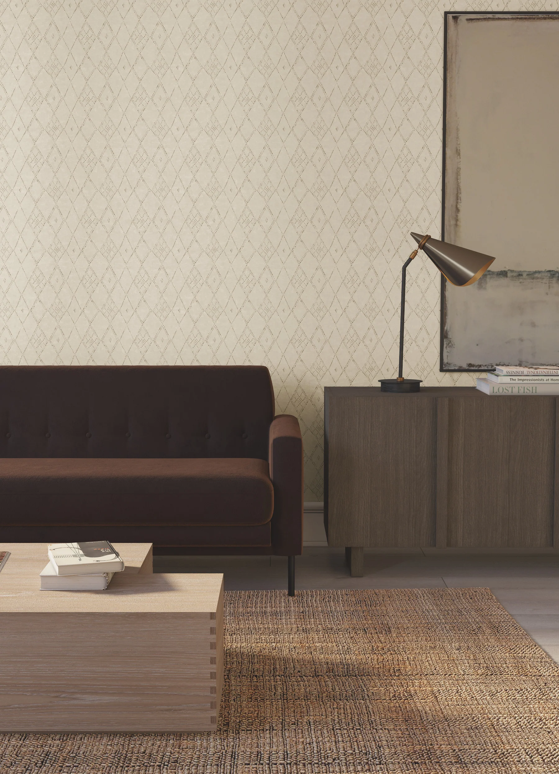 Souk Diamonds Gold Wallpaper - Image 2