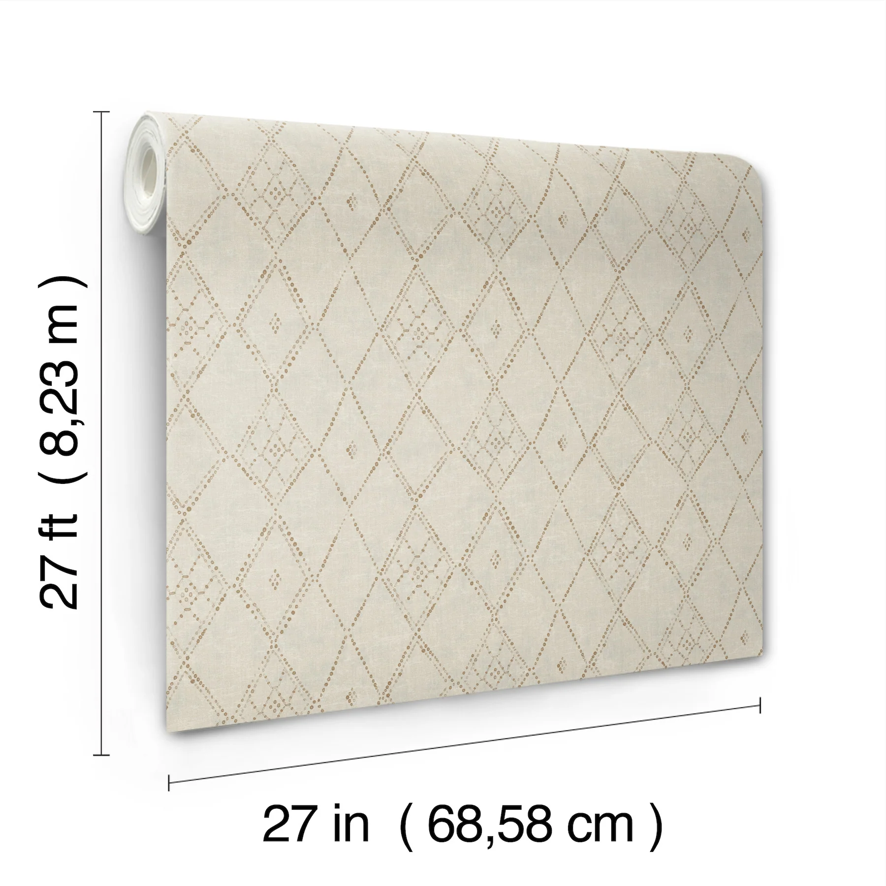 Souk Diamonds Gold Wallpaper - Image 4