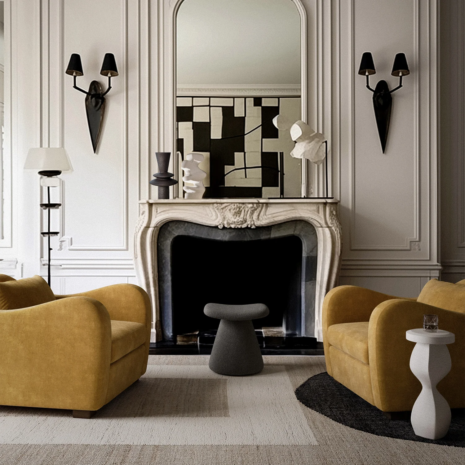 Souple Plaster Drinks Table - Image 5
