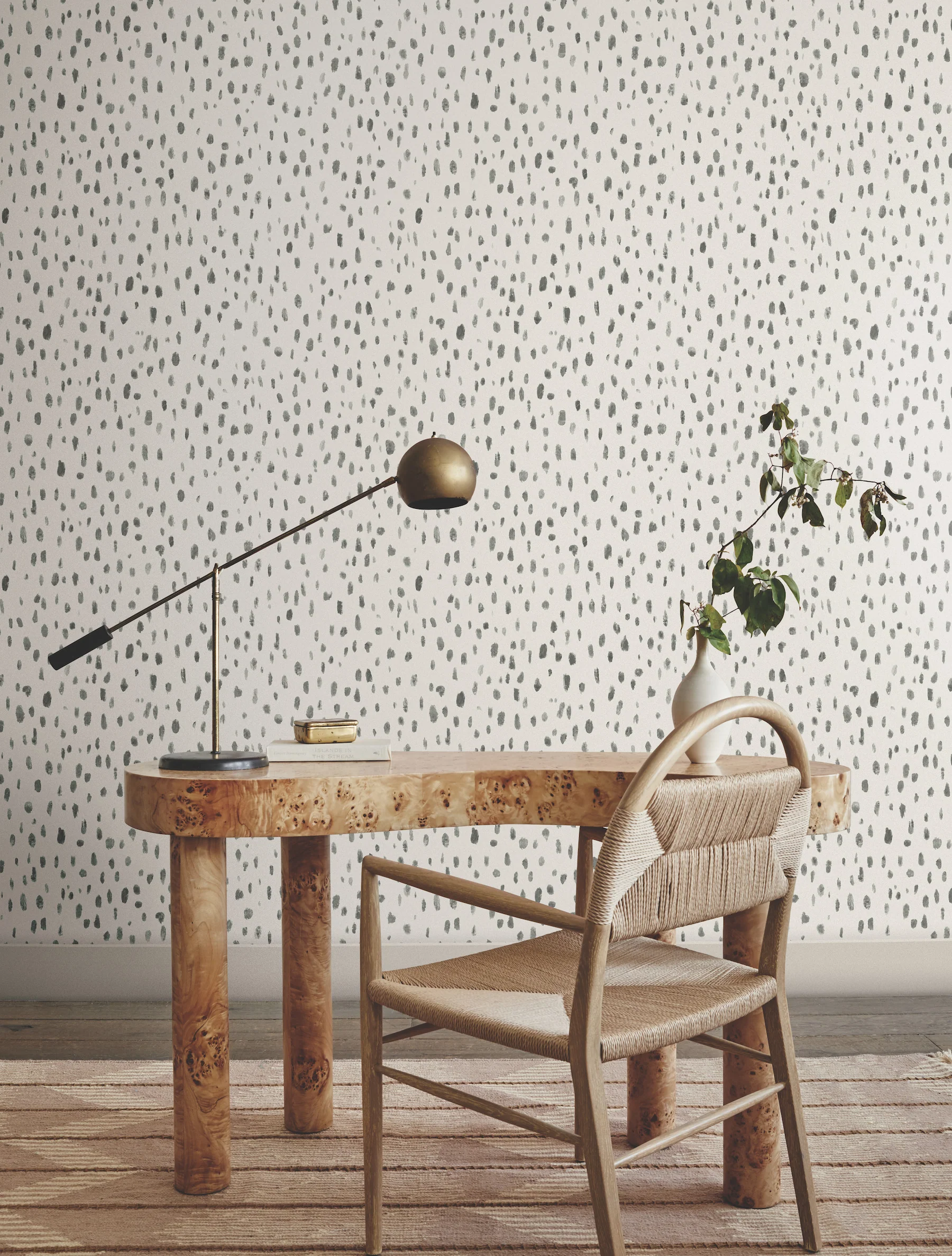 Tachette Charcoal Wallpaper - Image 2