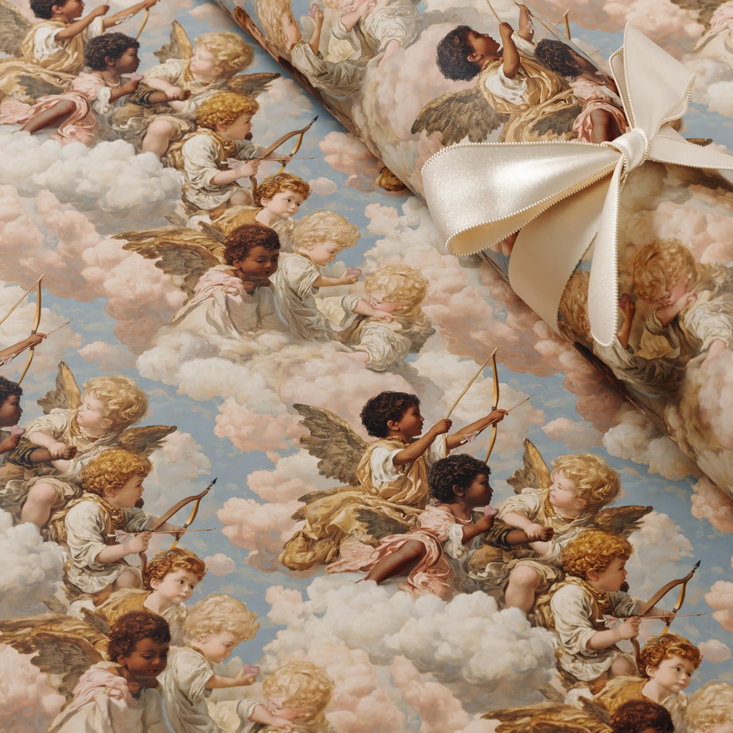 Grecian Cherub Gift Wrapping Paper - Image 3