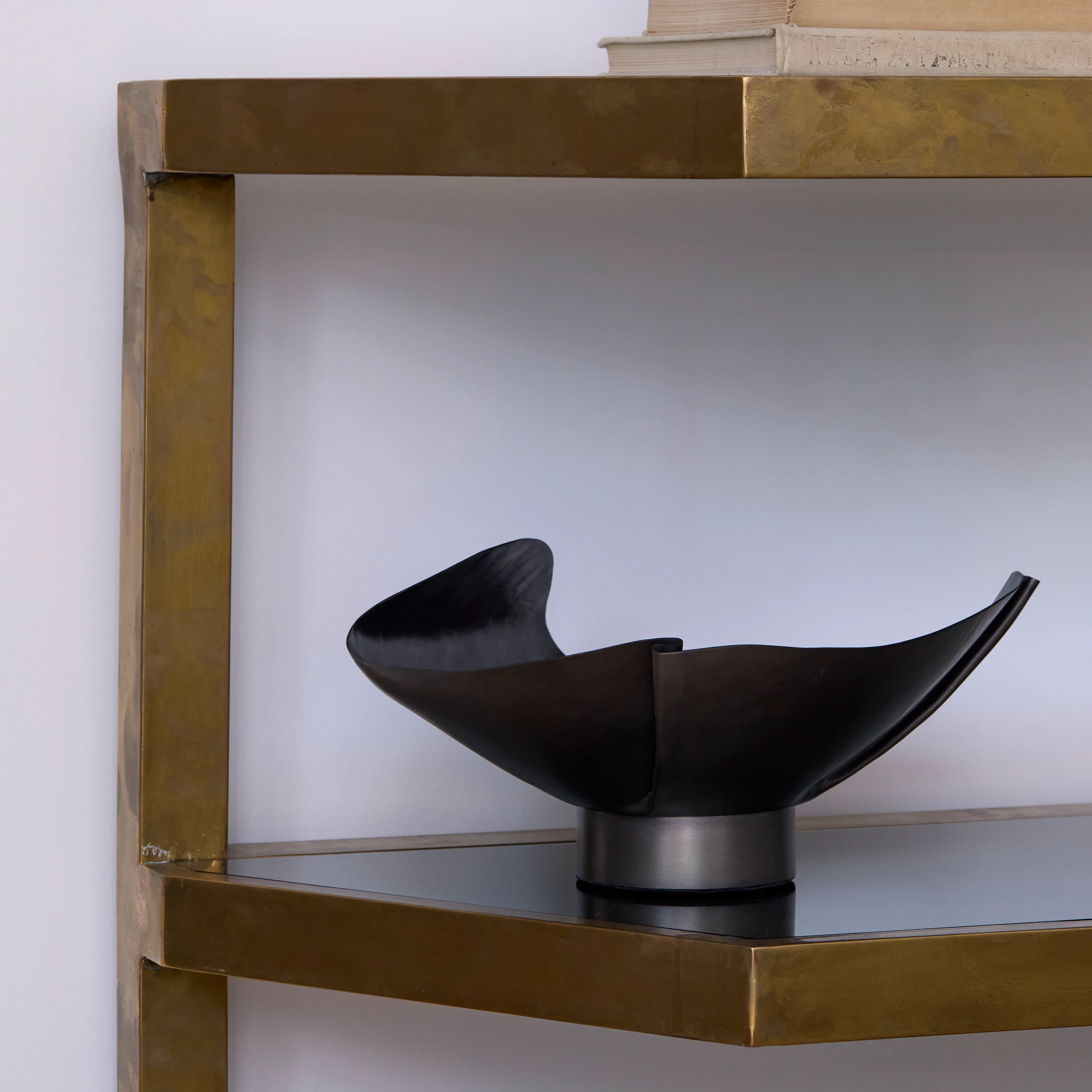 Three-Tier Romeo Rega Brass and Glass Console, c. 1970 - Image 3