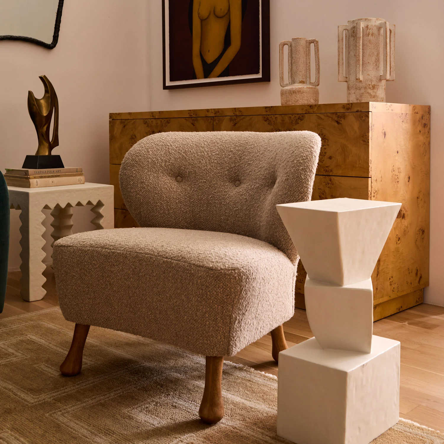 Tourenne Chair - Sculptural Leg - Image 2