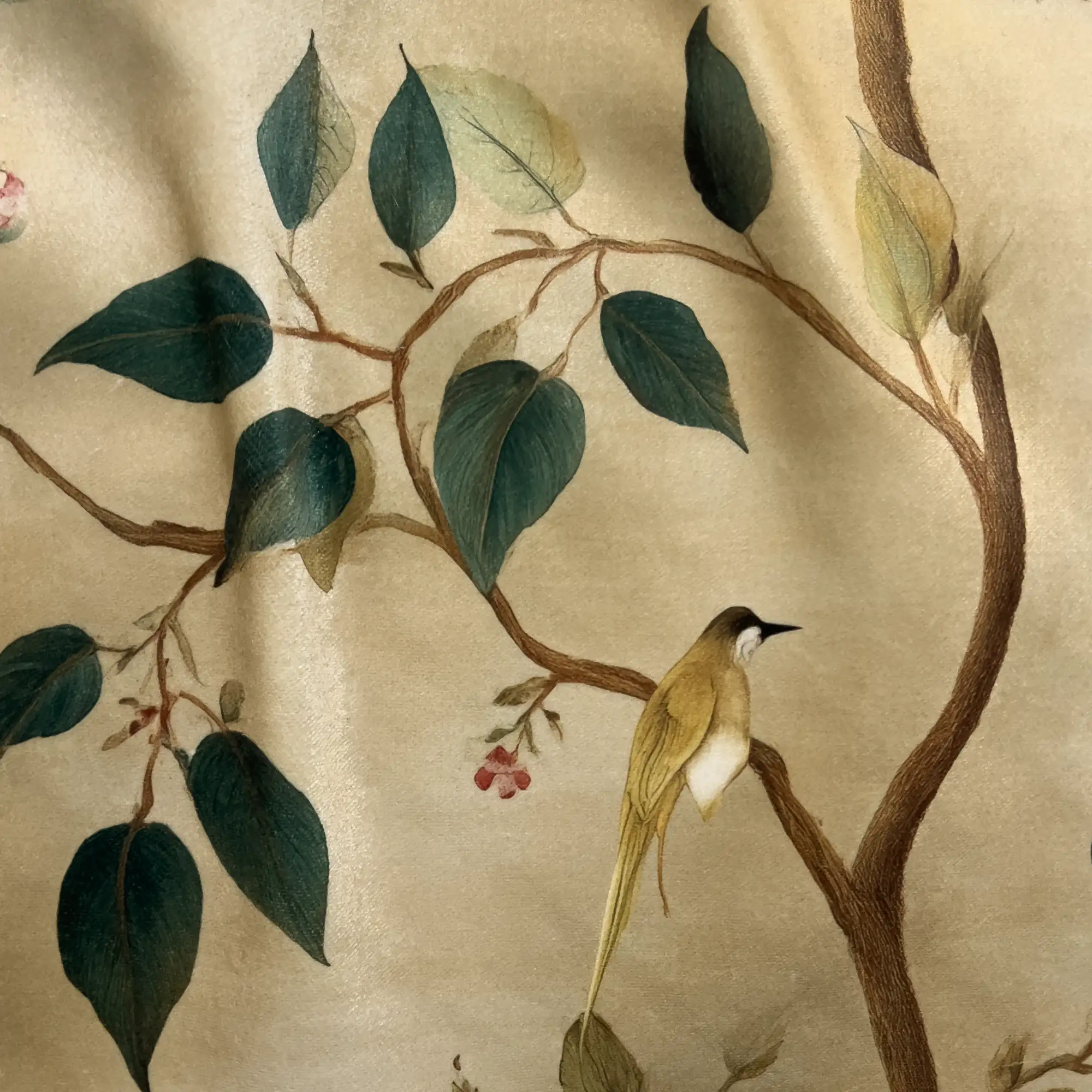 Treillage Gold Velvet Pillow - Image 2