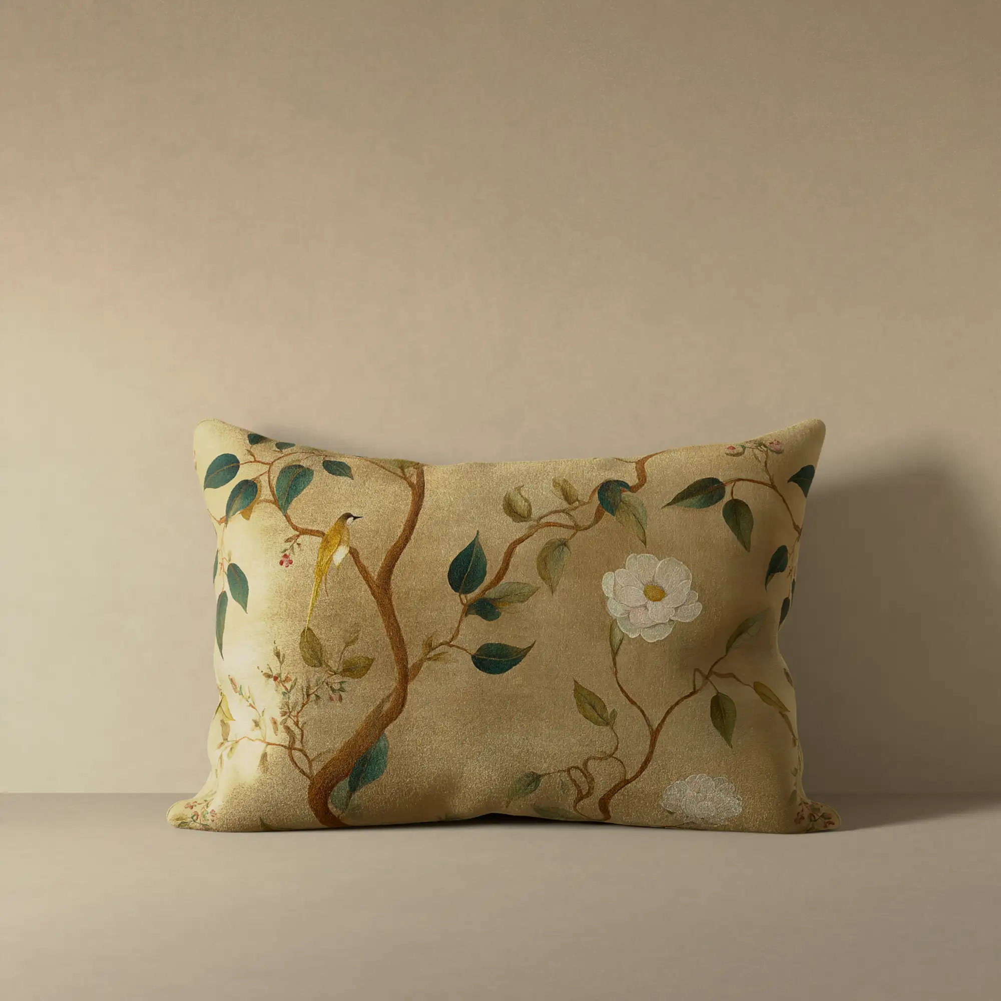 Treillage Gold Velvet Pillow - Image 4