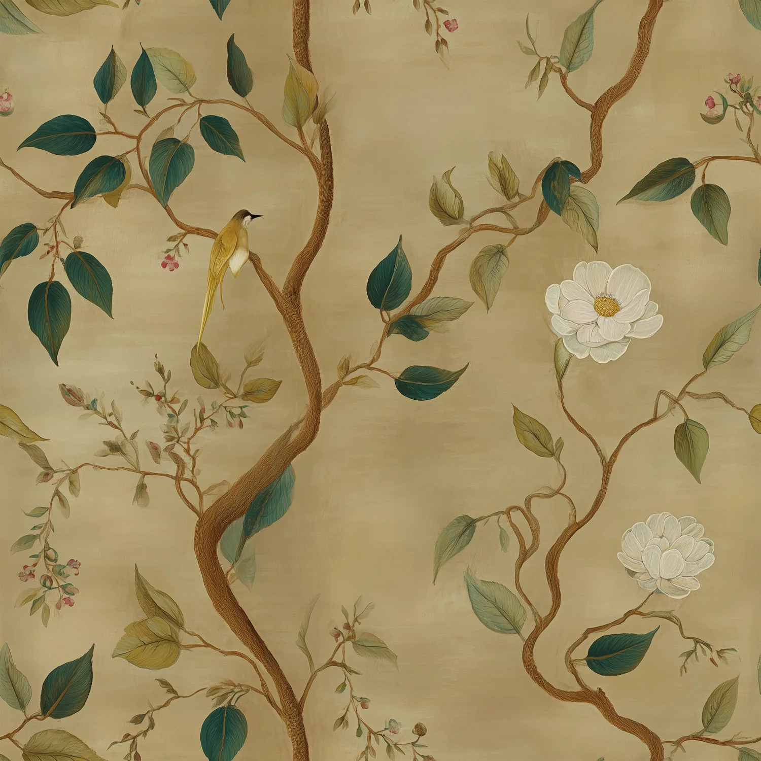 Treillage Gold Wallpaper - Image 2