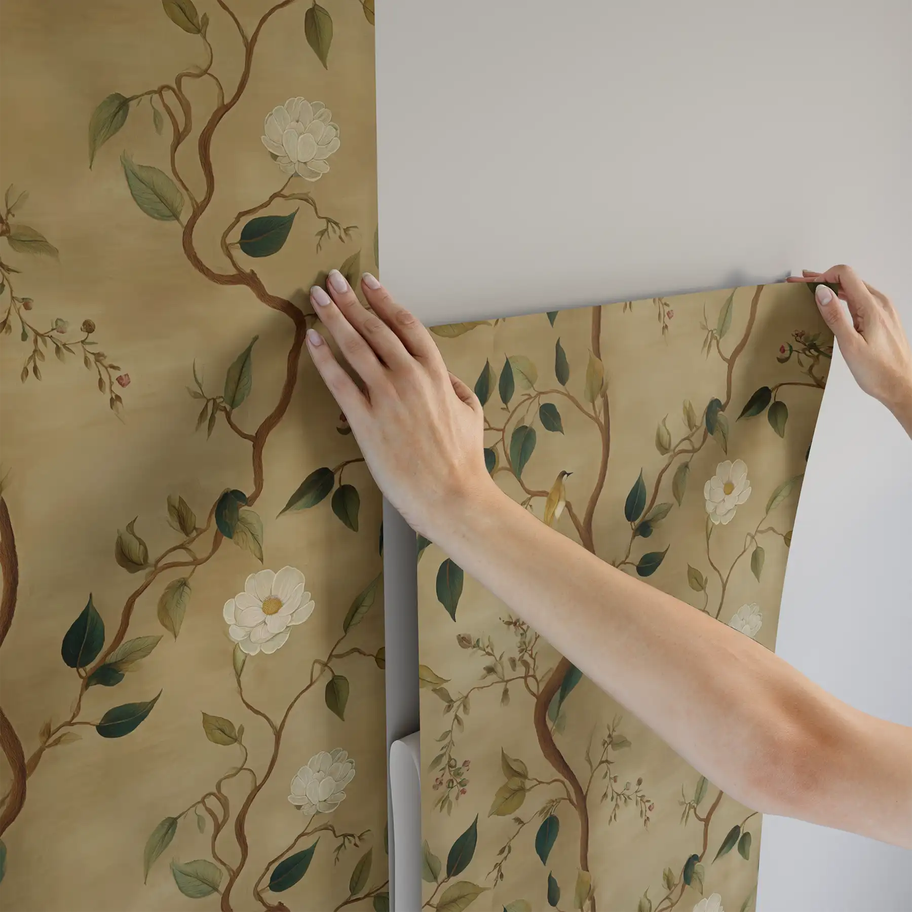 Treillage Gold Wallpaper - Image 3