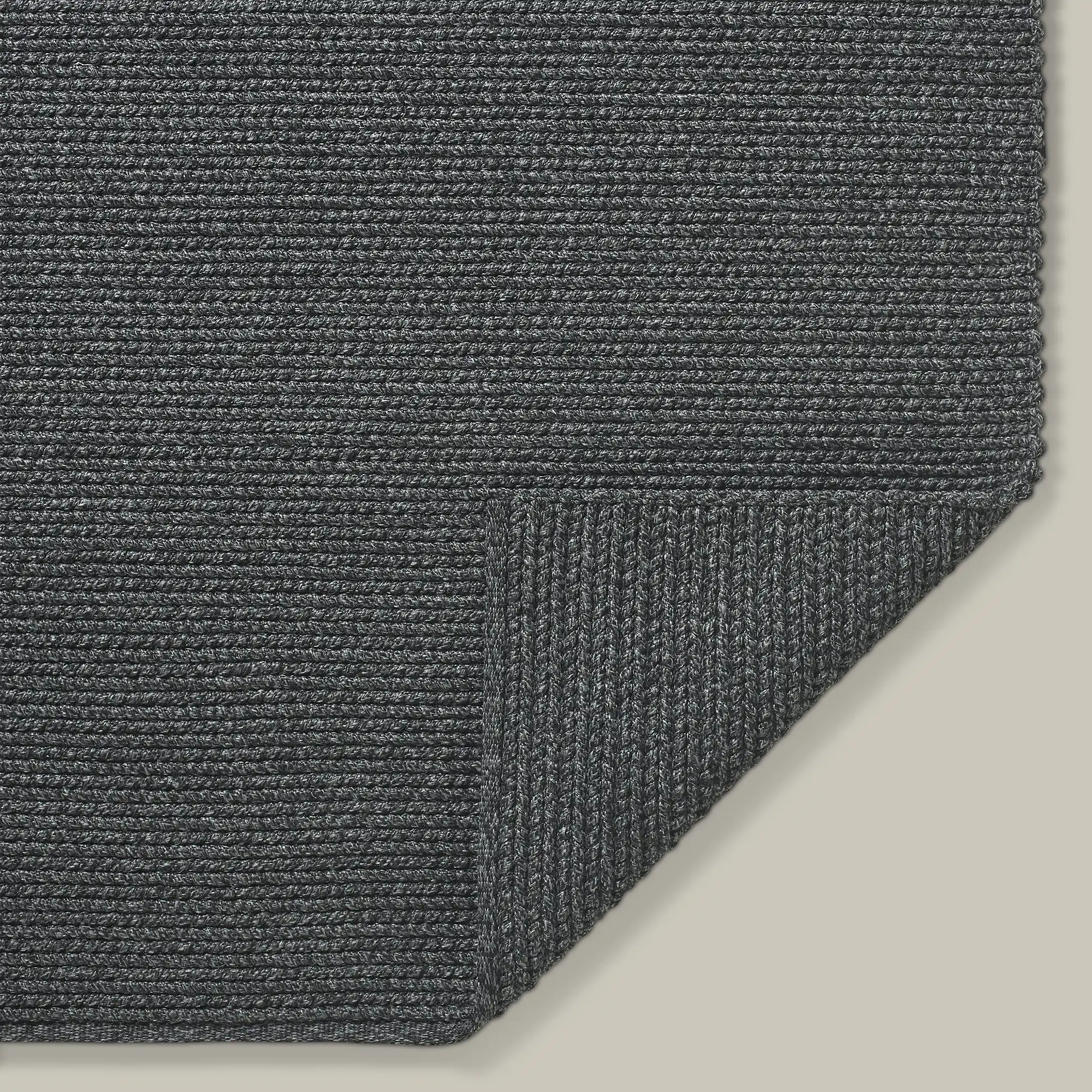 Tricot Handwoven Outdoor Rug (Charcoal) - Image 4