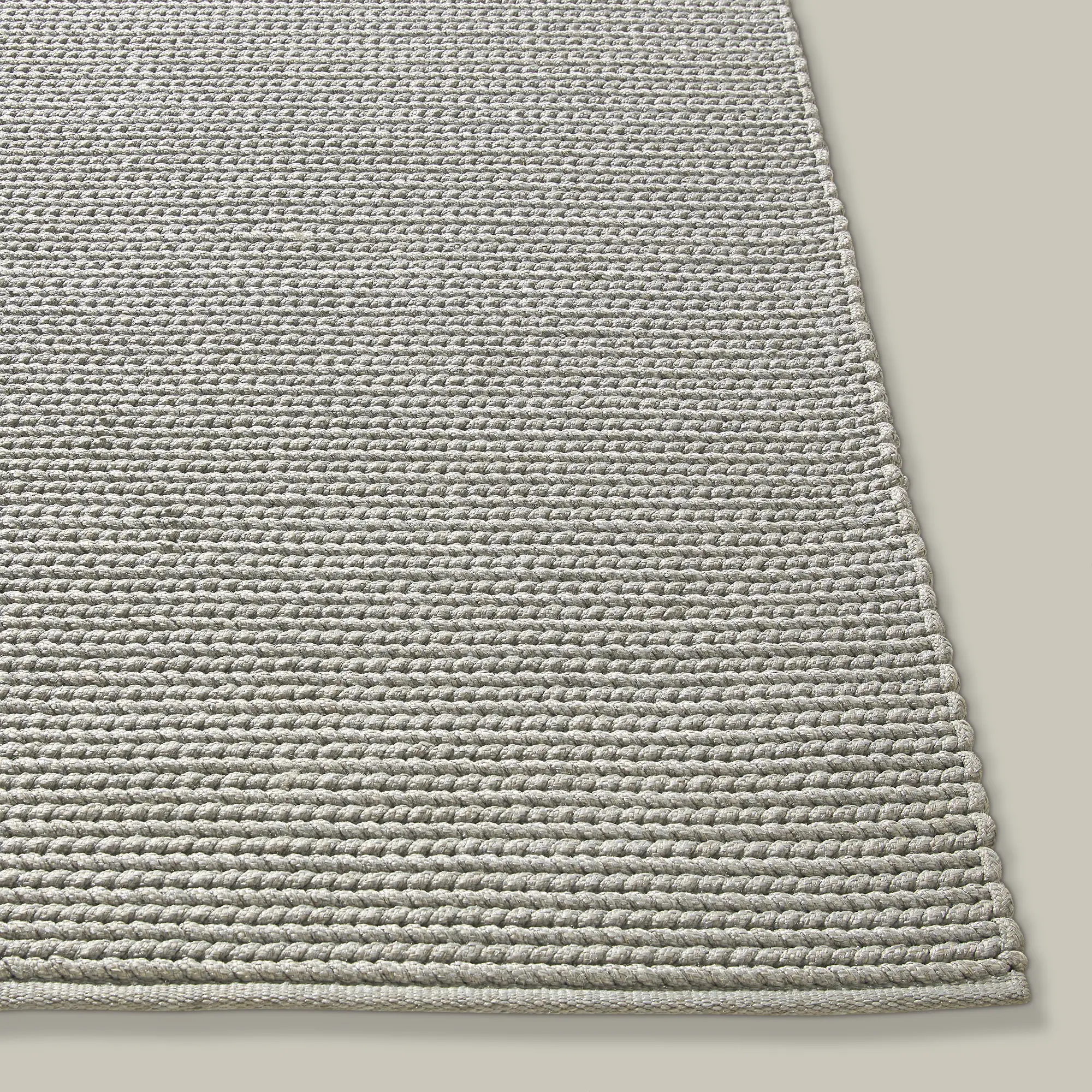 Tricot Handwoven Outdoor Rug (Grey) - Image 3