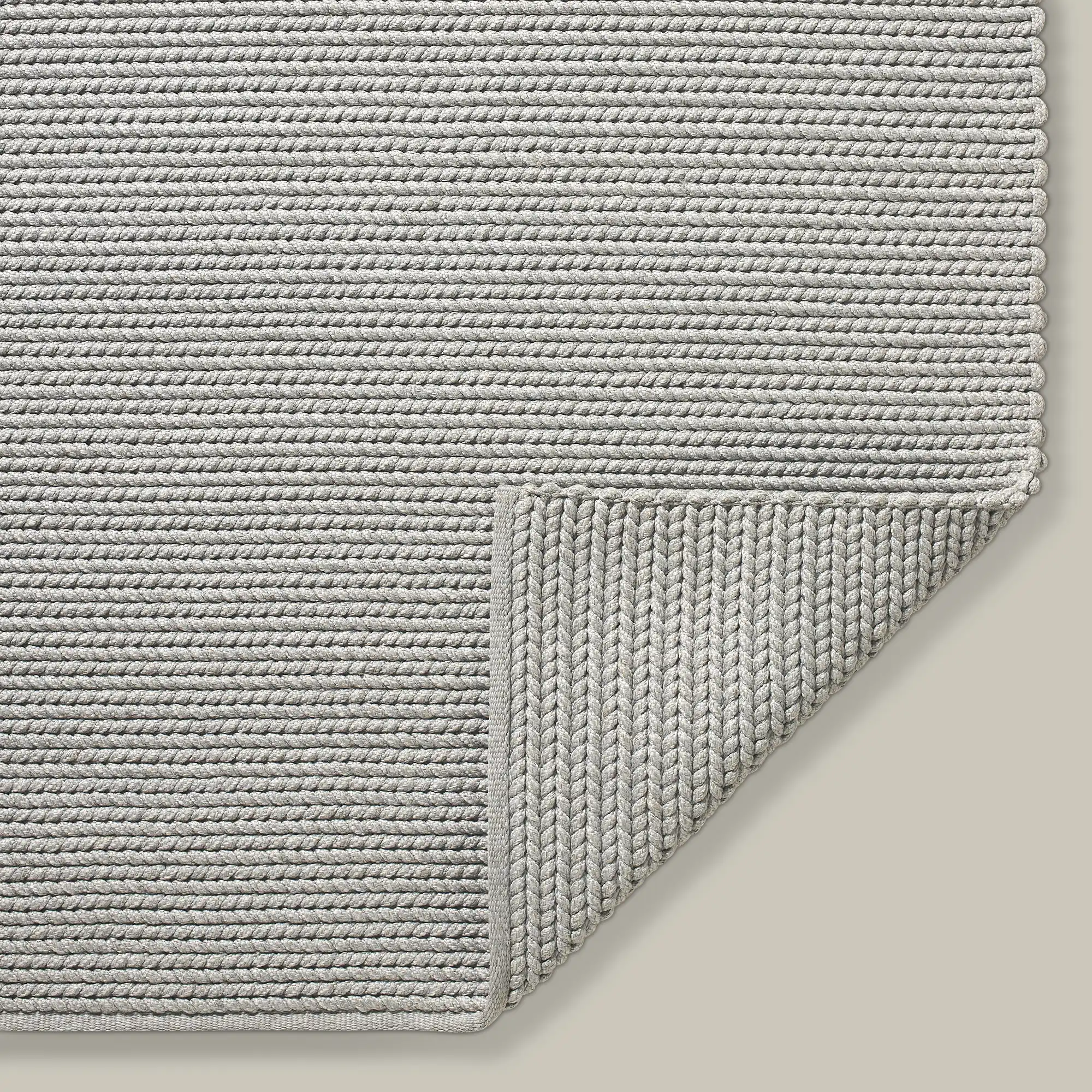 Tricot Handwoven Outdoor Rug (Grey) - Image 4