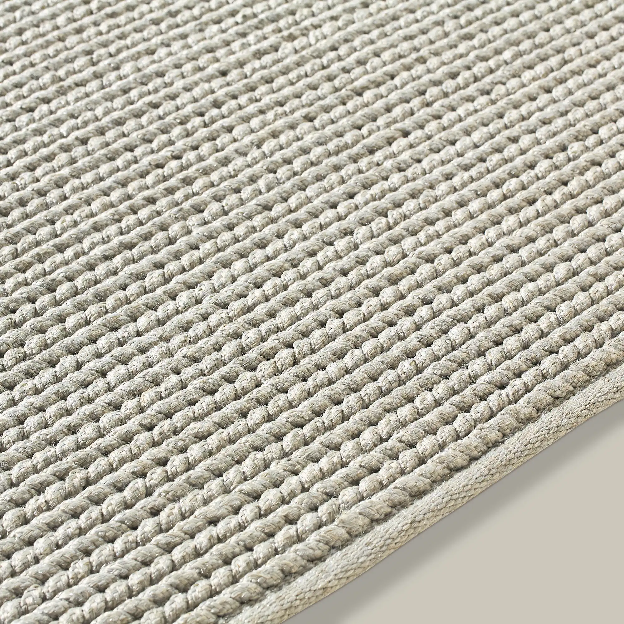 Tricot Handwoven Outdoor Rug (Grey) - Image 5