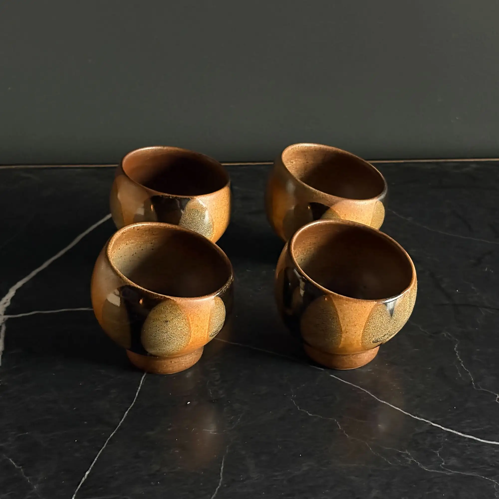 Vintage Robert Maxwell Geometric Decanter & 4 Cups (1960's) - Image 2