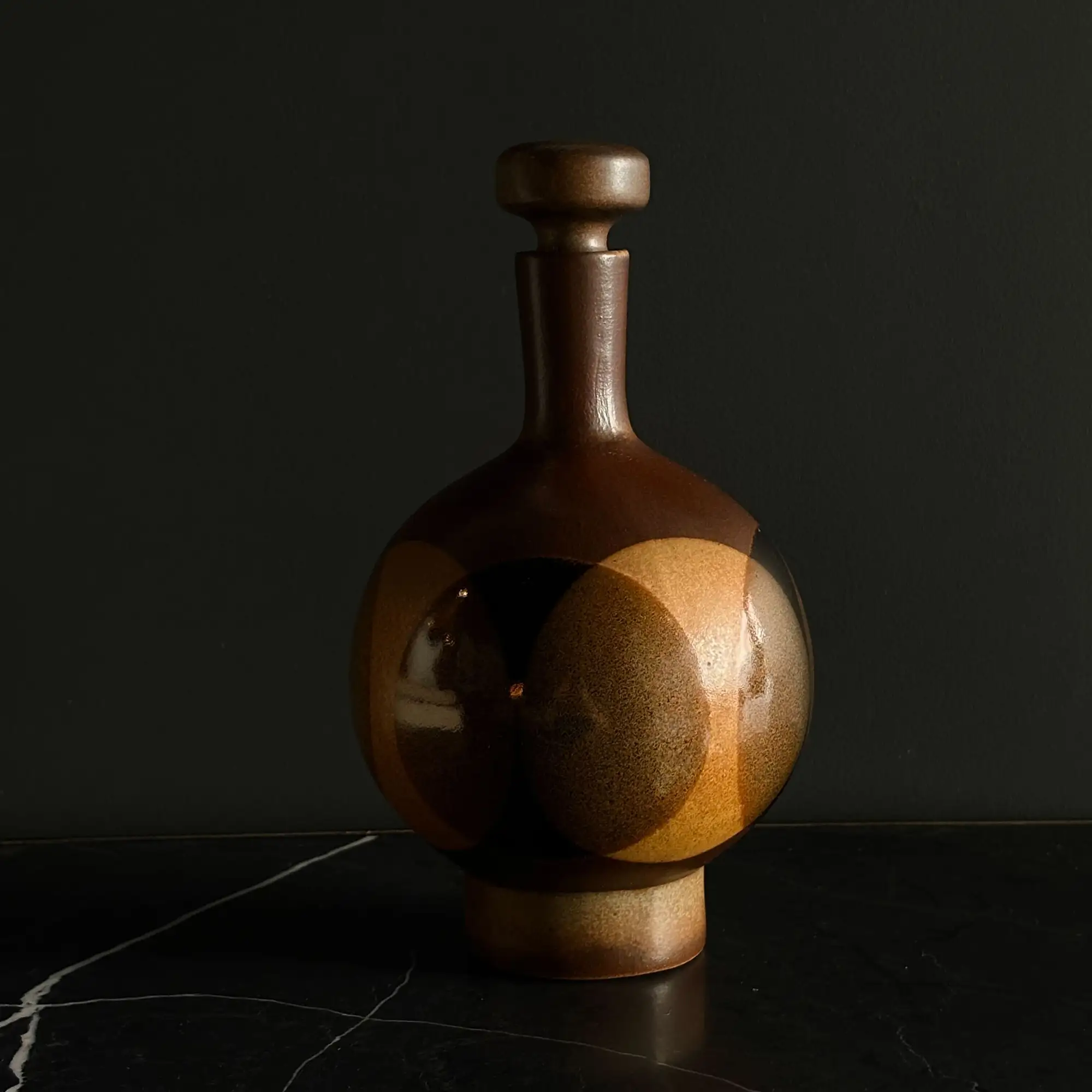 Vintage Robert Maxwell Geometric Decanter & 4 Cups (1960's) - Image 3